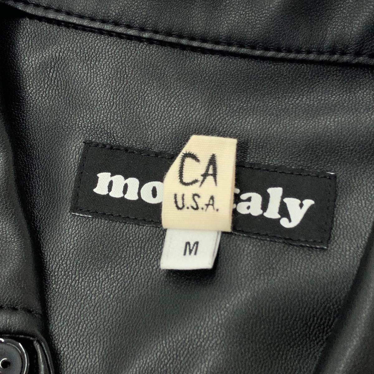 monitaly モニタリー ビーガンレザーシャツ サイズ:M 参考定価¥44000