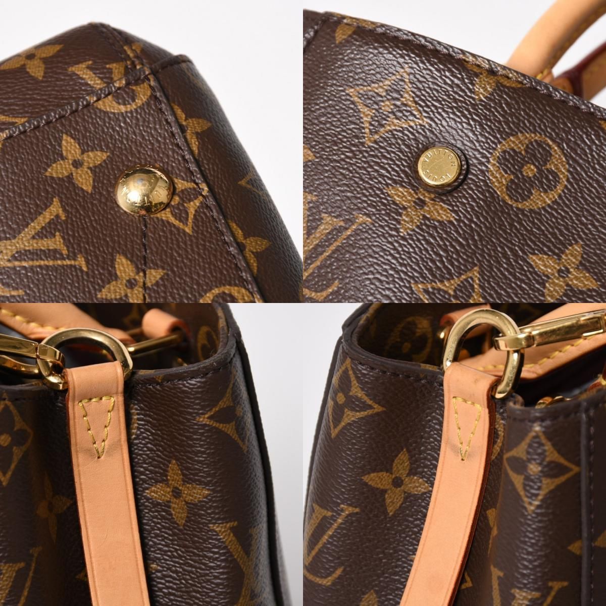 極美品 LOUIS VUITTON ルイヴィトン モンテーニュMM モノグラム 