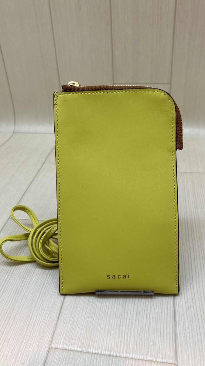 ★ sacai サカイ モバイルポーチ イエロー 通年