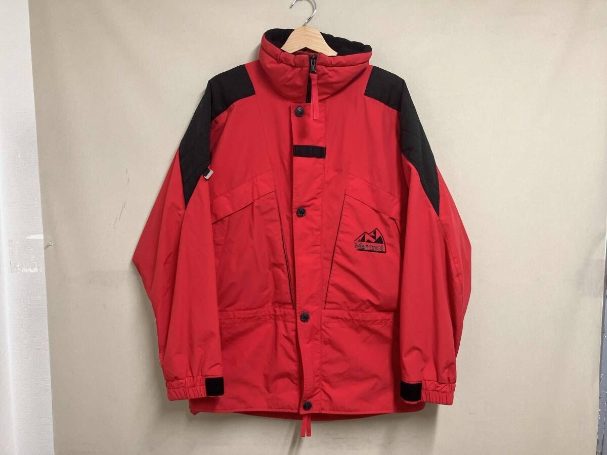 Marmot マーモット シェルジャケット GORE-TEX フード収納 アウトドア サイズM レッド×ブラック 9,266円