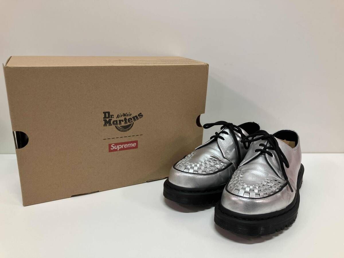 Dr.martens ドクターマーチン デッキシューズ supreme 31773040 Ramsey Creeper レースアップ シルバー