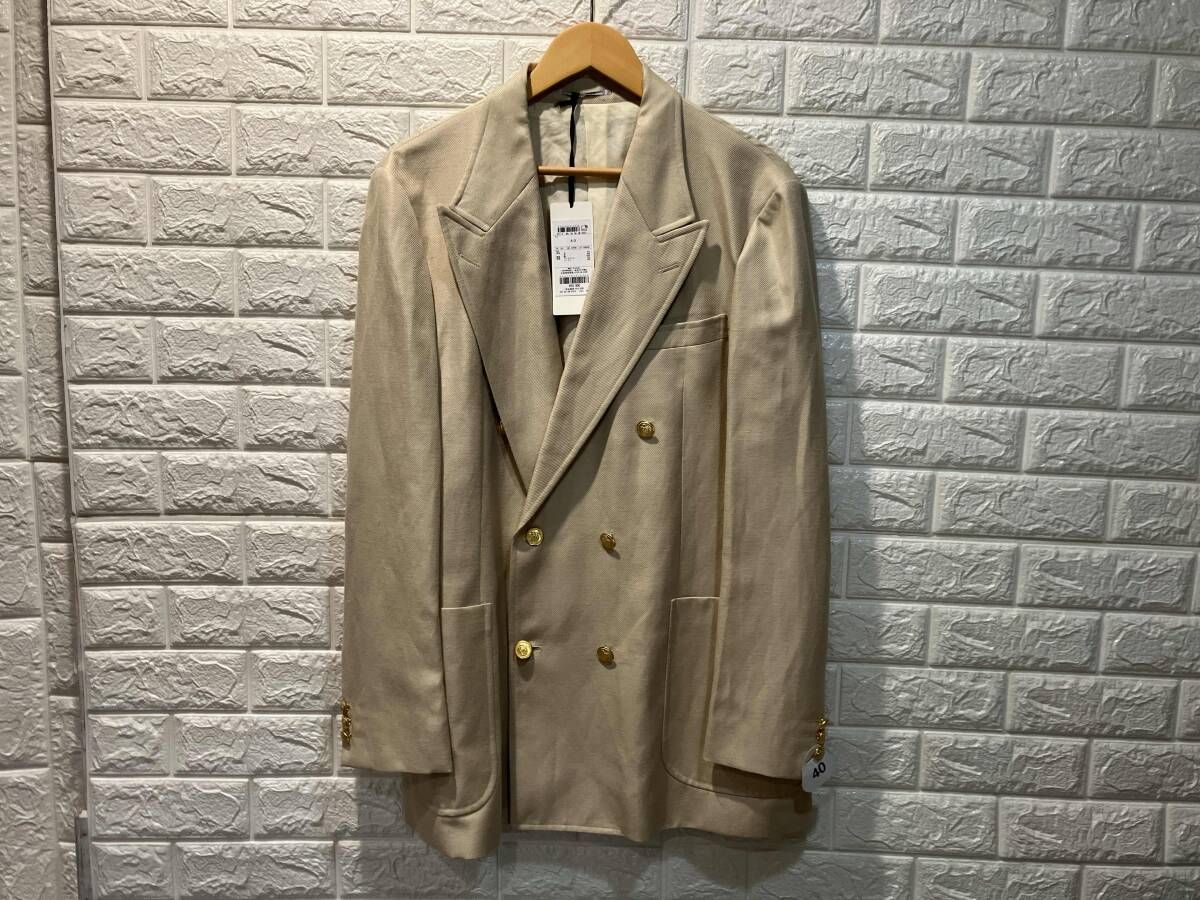 【タグ付き】J.PRESS ジェイプレス New jack Authentic ダブルブレストブレザー ホワイト サイズ40 17,807円