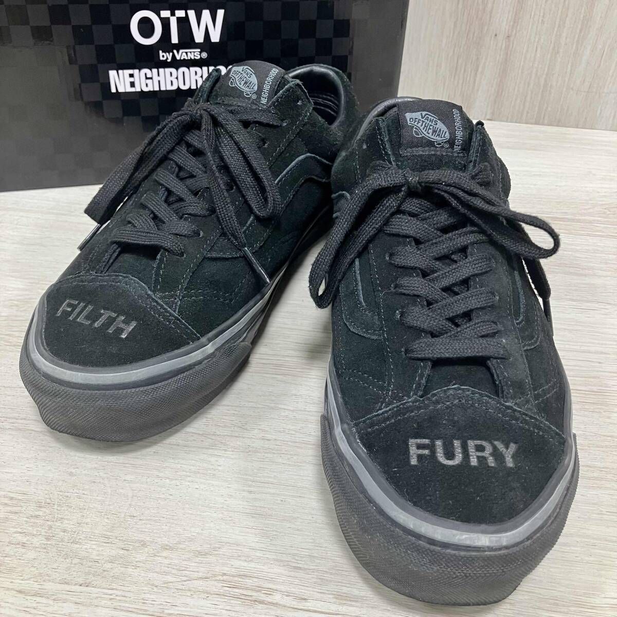 VANS/スニーカー/NEIGHBORHOODコラボ　27㎝　ネイバーフッド バンズ オールドスクール ブラック　黒