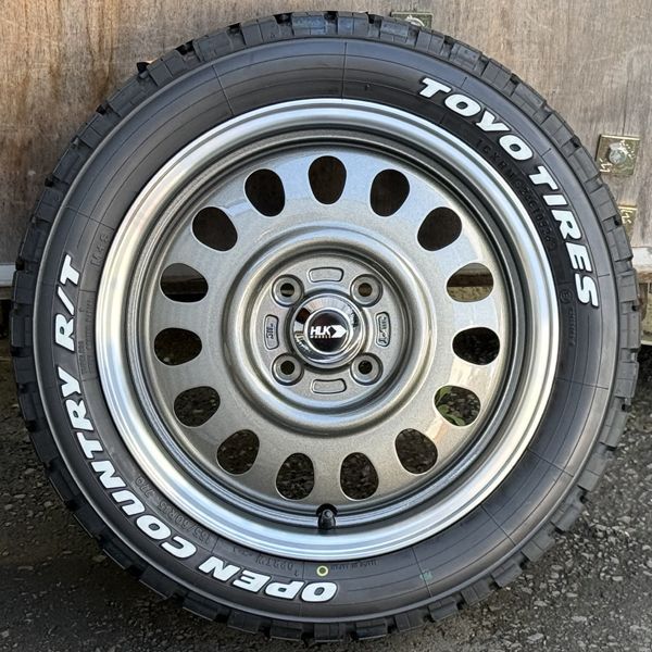 決算セール ハイゼットジャンボ デリカミニ タフトハスラー 新品 15インチ タイヤホイール4本セット TOYO OPENCOUNTRY RT 165/60R15 ホワイトレター 純正車高装着可能