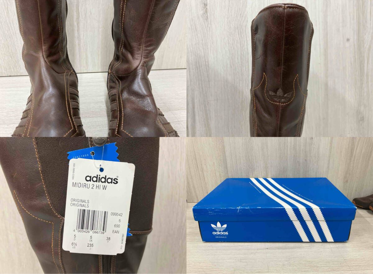 adidas/23.5cm/ロングブーツ/099542/茶色 - メルカリ
