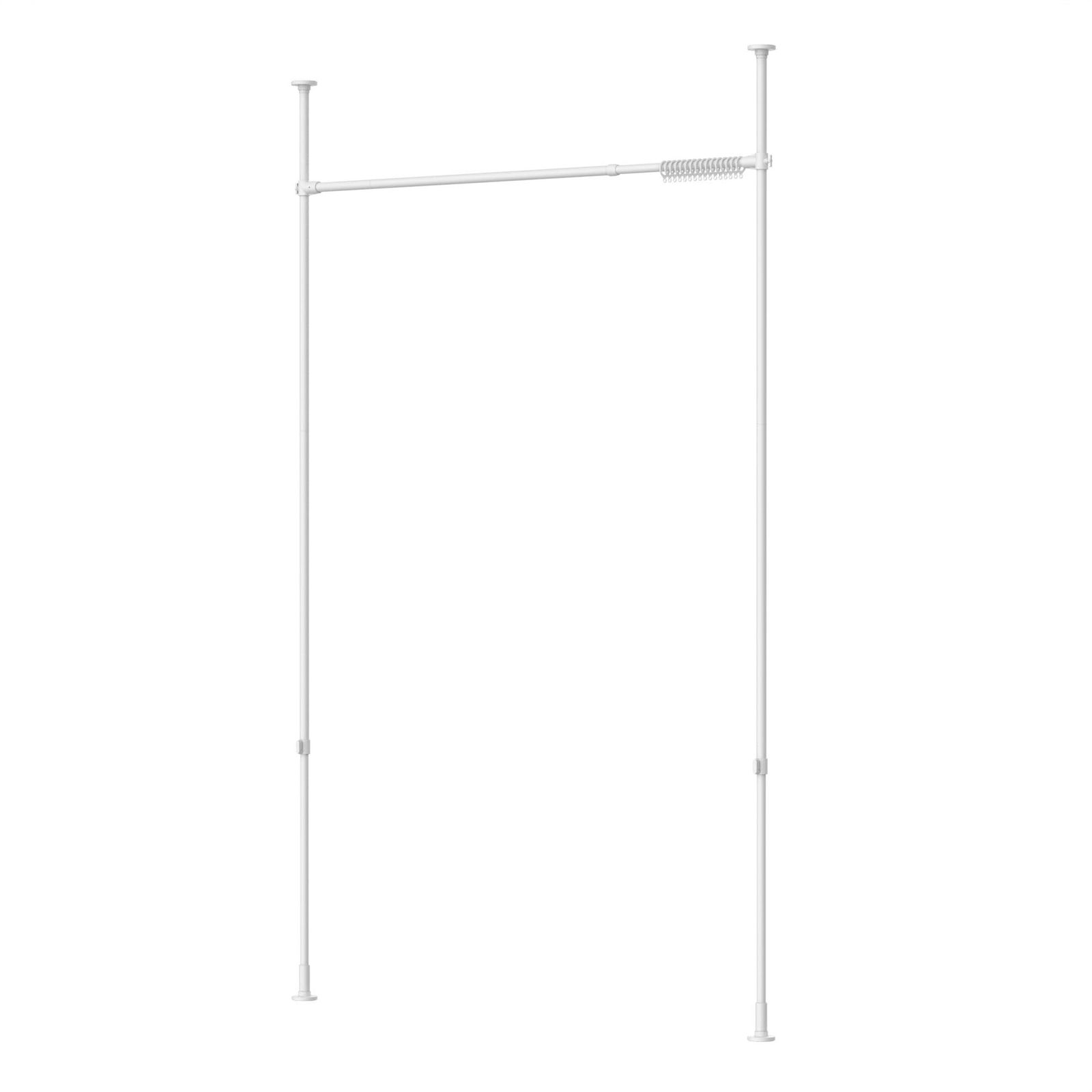 HEIAN SHINDO つっぱりカーテン間仕切り マットホワイト カーテンリング付き 耐荷重10kg 取付幅120~180cm 取付高190~300cm TNP-40WH 平安伸銅工業
