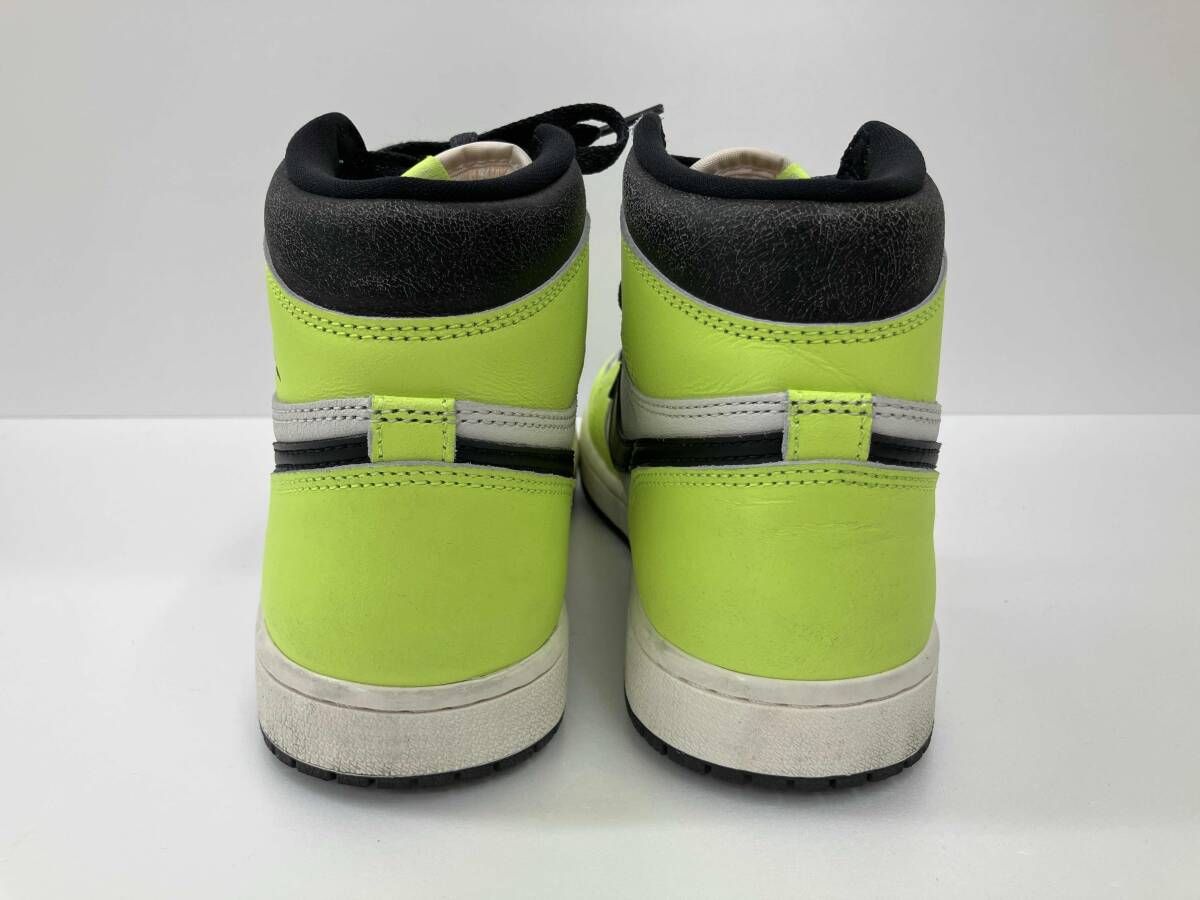 NIKE ナイキ AIR JORDAN 1 HIGH OG エアジョーダン 1 ハイ 555088-702 ハイカットスニーカー 25.5 ホワイト イエロー 通年