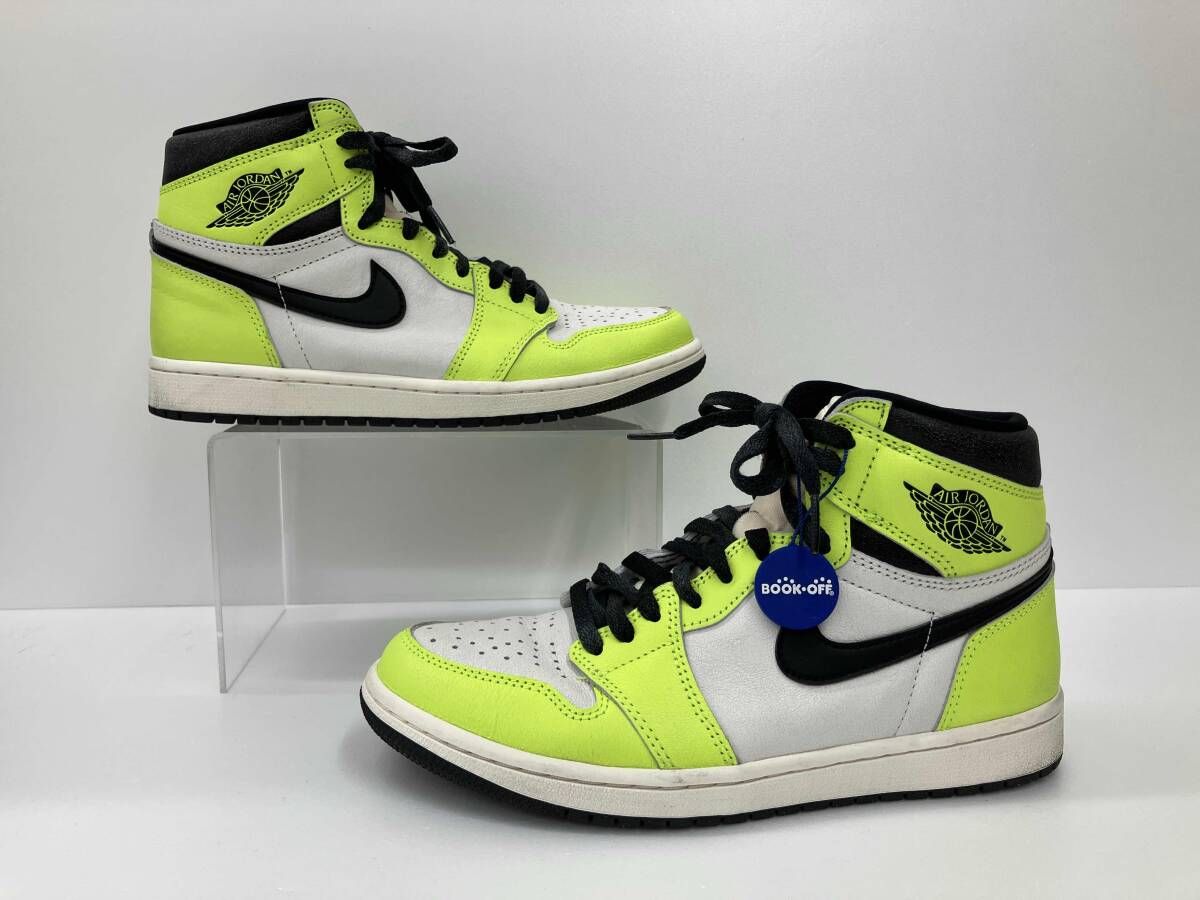 NIKE ナイキ AIR JORDAN 1 HIGH OG エアジョーダン 1 ハイ 555088-702 ハイカットスニーカー 25.5 ホワイト イエロー 通年
