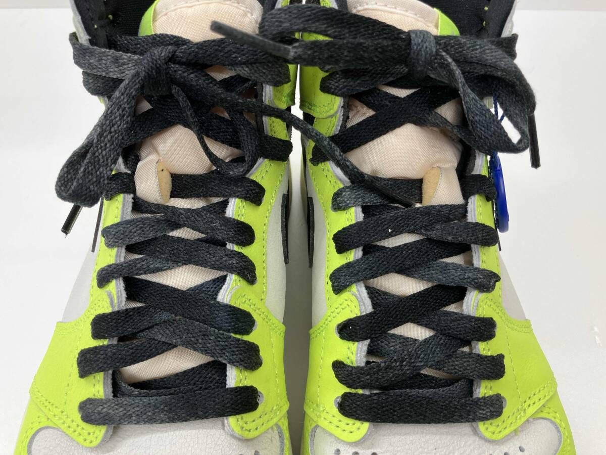 NIKE ナイキ AIR JORDAN 1 HIGH OG エアジョーダン 1 ハイ 555088-702 ハイカットスニーカー 25.5 ホワイト イエロー 通年
