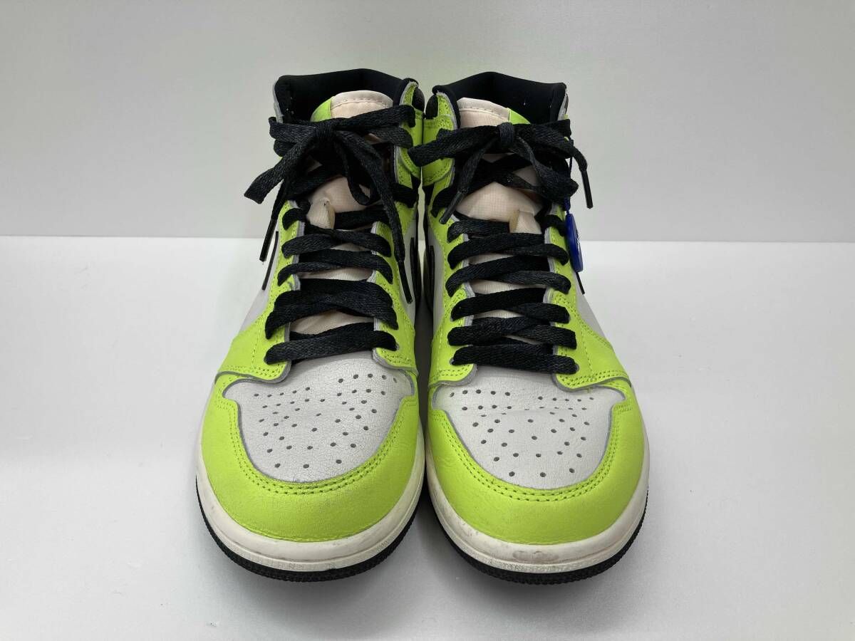 NIKE ナイキ AIR JORDAN 1 HIGH OG エアジョーダン 1 ハイ 555088-702 ハイカットスニーカー 25.5 ホワイト イエロー 通年