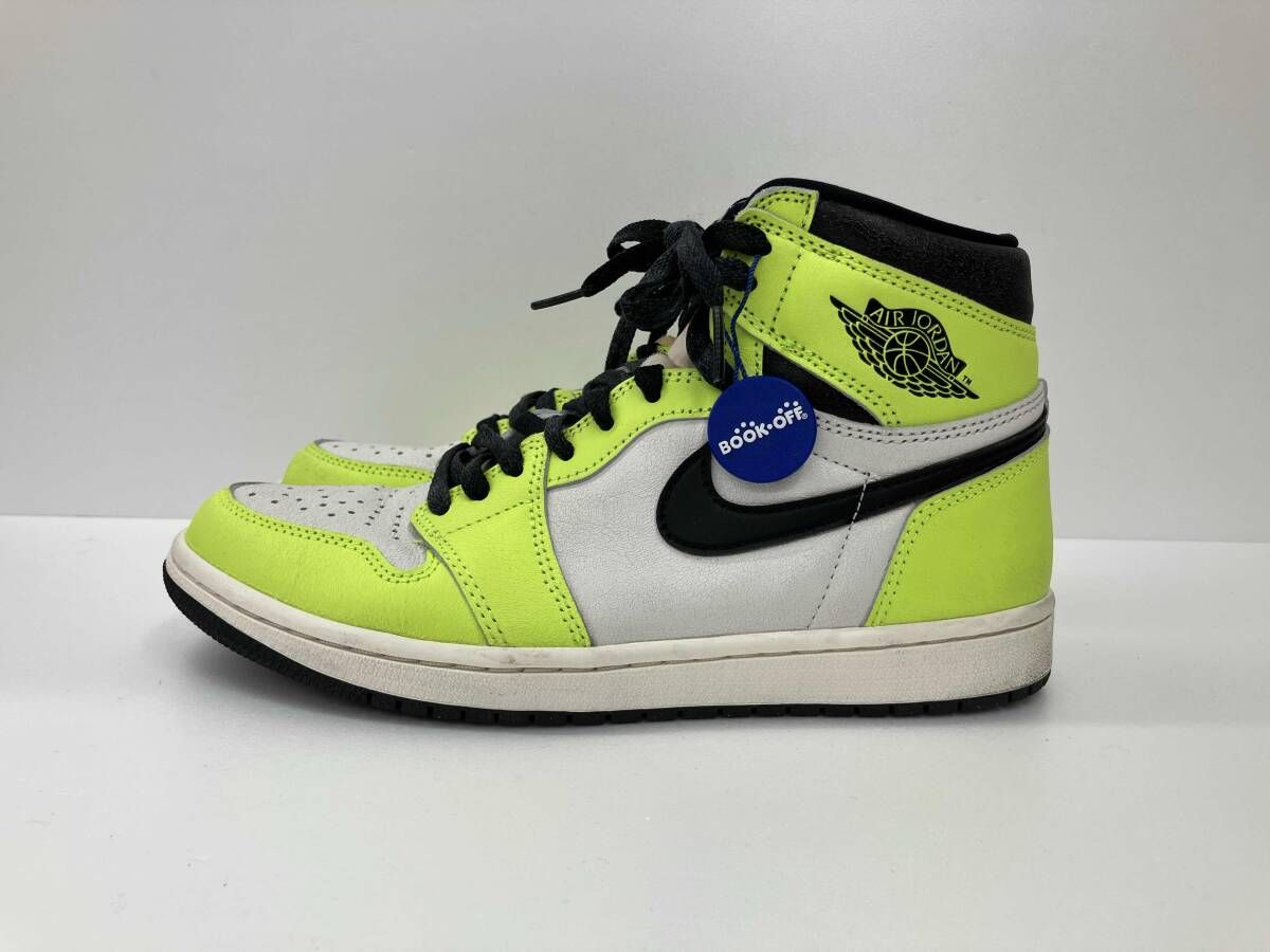 NIKE ナイキ AIR JORDAN 1 HIGH OG エアジョーダン 1 ハイ 555088-702 ハイカットスニーカー 25.5 ホワイト イエロー 通年