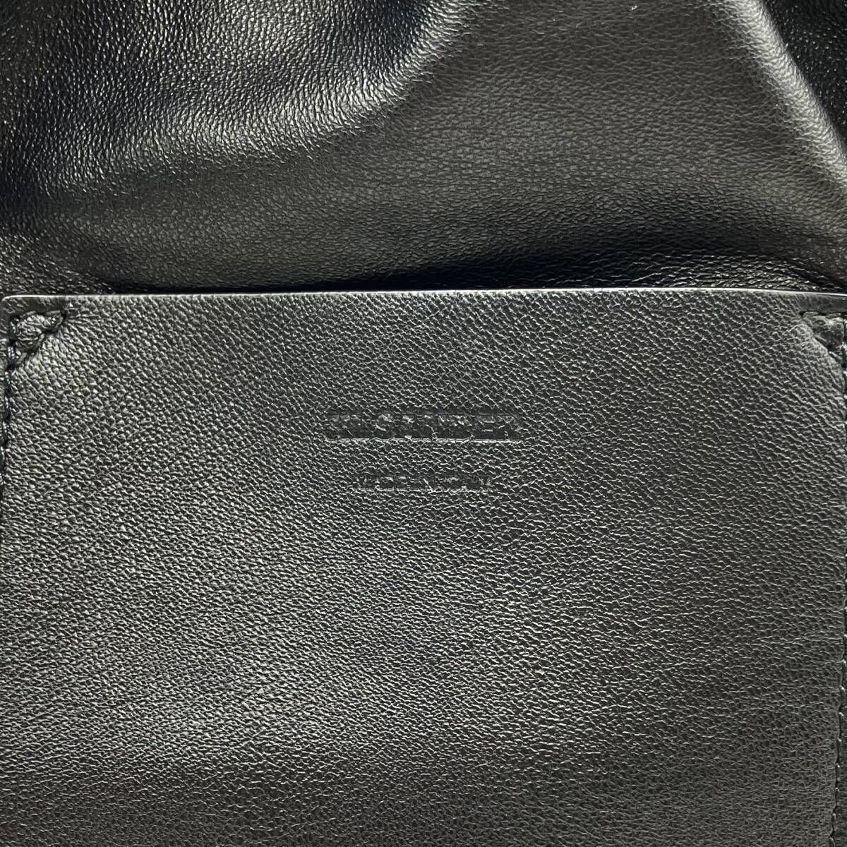 JIL SANDER ジルサンダー レザー キャンバス リバーシブル 巾着