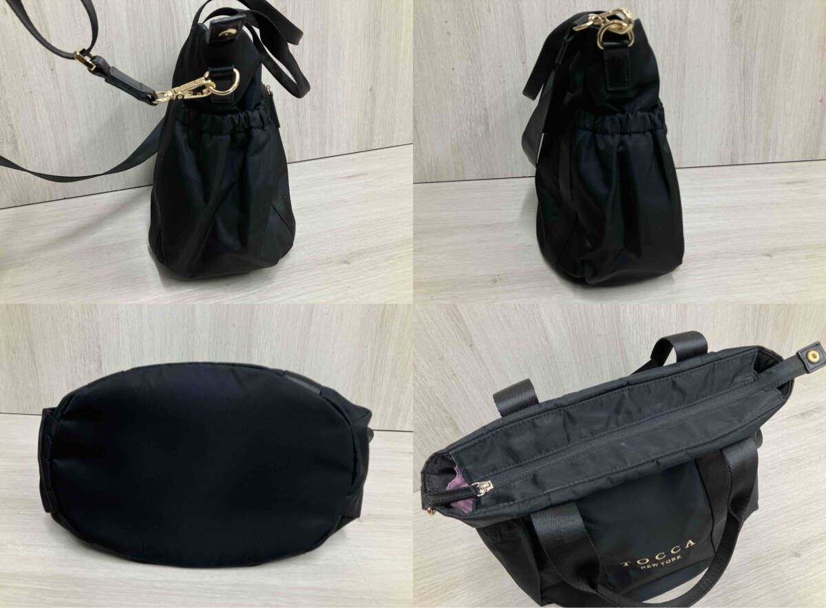 TOCCA トッカ 2WAY ショルダーバッグ ハンドバッグ ブラック - メルカリ