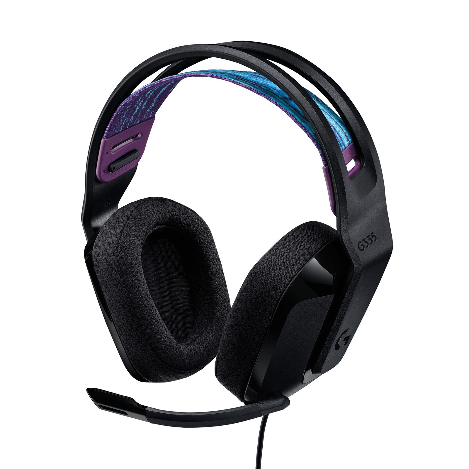 Logicool G ゲーミングヘッドセット G335 ゲーミング ヘッドセット G335BK 軽量 222g 3.5mm 有線 立体音響 ステレオ 2.1ch フリップミュート マイク付き PS5 PS4 PC Switch 2 Xbox スマホ 対応 ヘッ