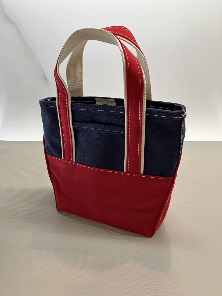 エルエルビーン★ビームス別注★トートバッグ★Lサイズ★赤/紺★新品タグ付き★希少 ☆ L.L.Bean × BEAMS エルエルビーン×ビームス トートバッグ ネイビー