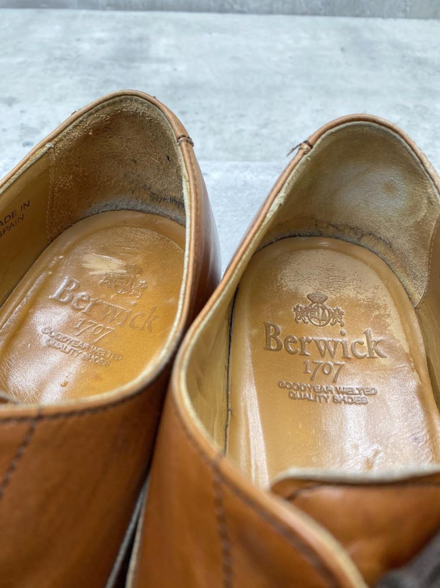 Berwick バーウィック 5224 スペイン製 内羽根 ストレートチップ 