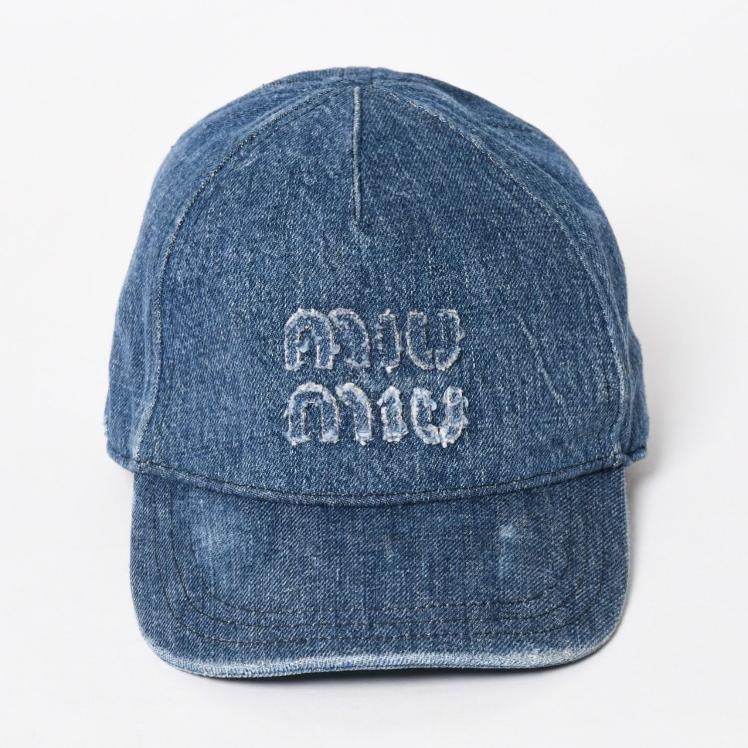 MIU MIU ダークデニム バケットハット MIU MIU ダークデニム バケット