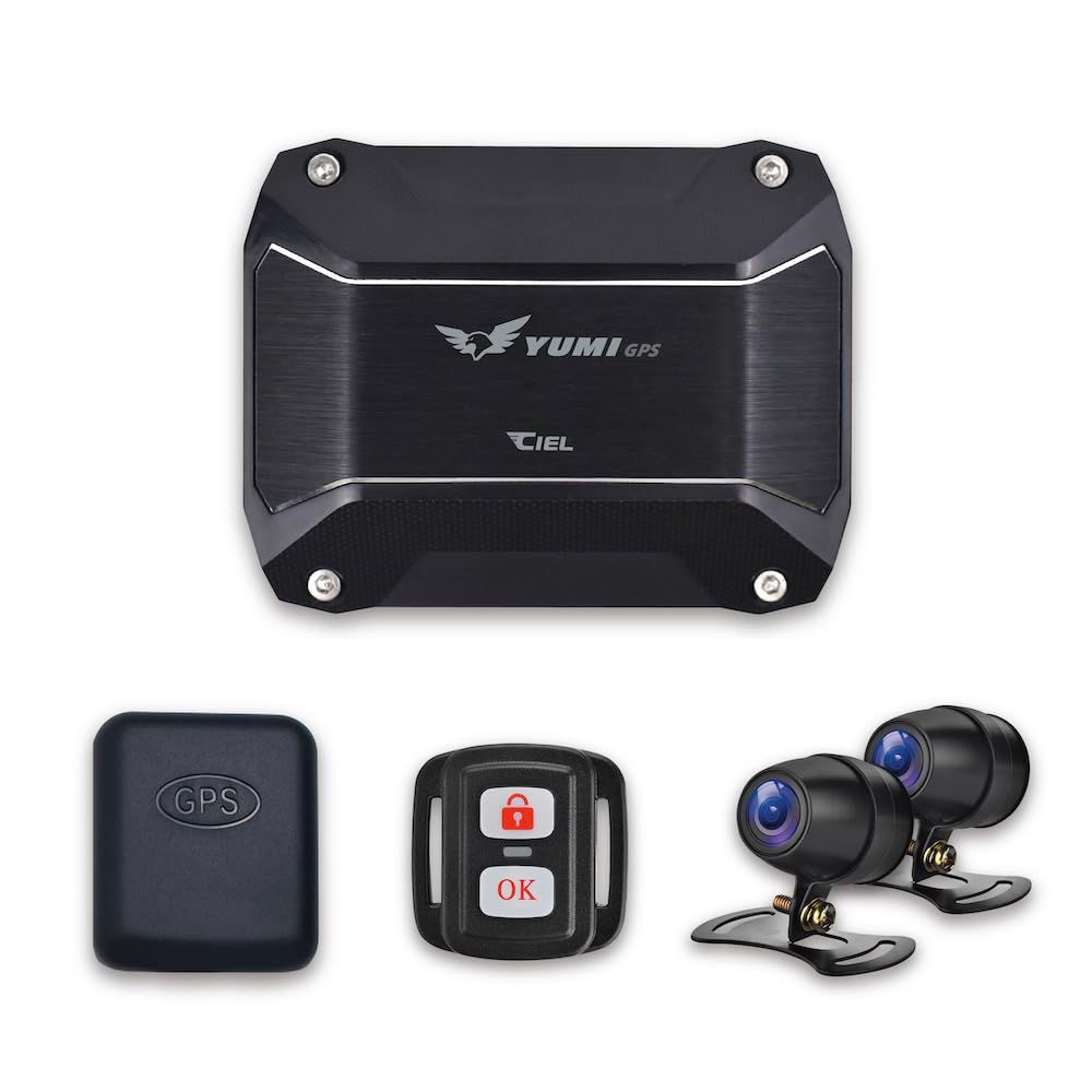 シエル(CIEL) バイク用 ドライブレコーダー YUMI(ユミ) GPS 前後2カメラ フルHD 200万画素 LED信号 日本語取扱説明書 CL-MT15-G
