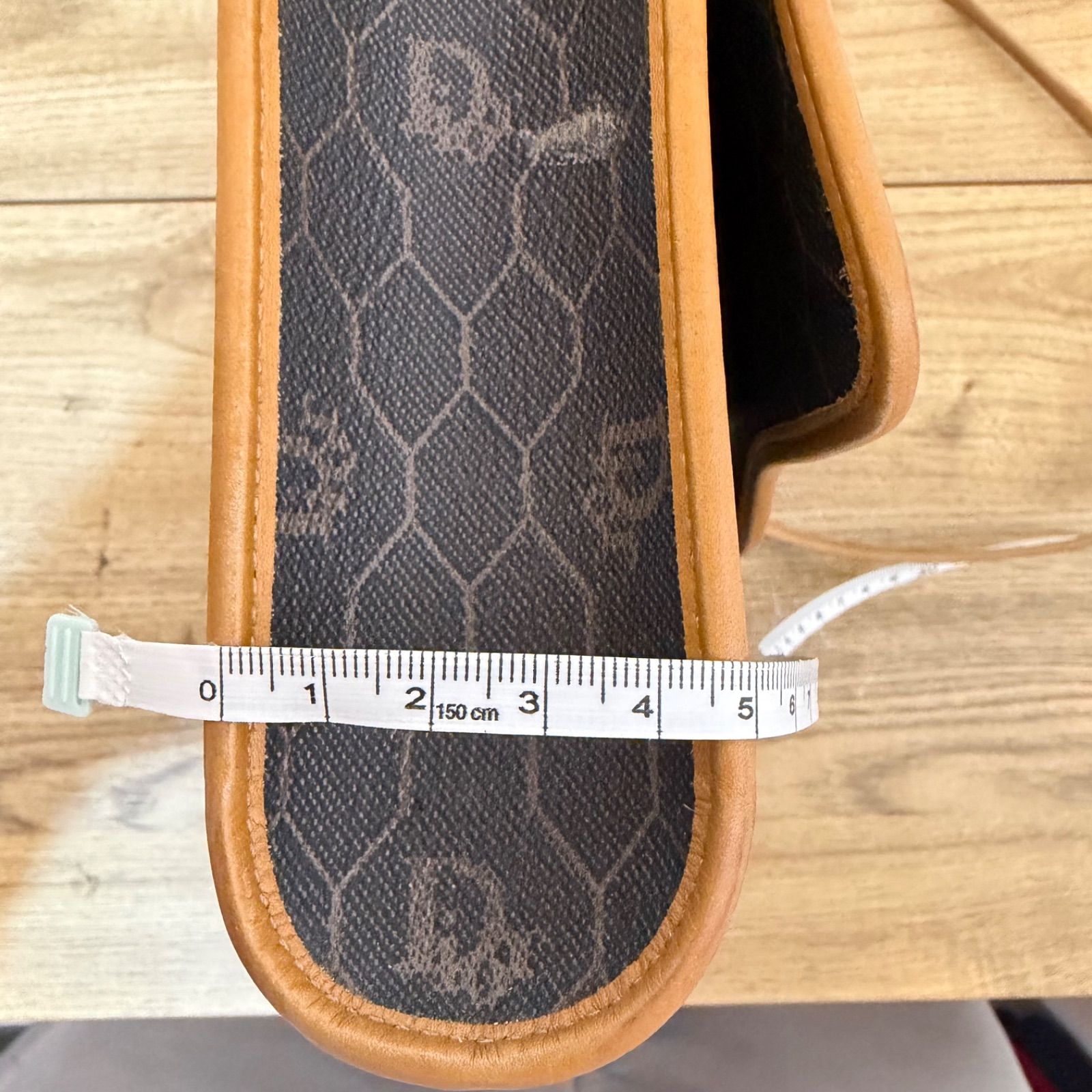 美品】Christian Dior クリスチャンディオール ハニカム柄 ショルダー 