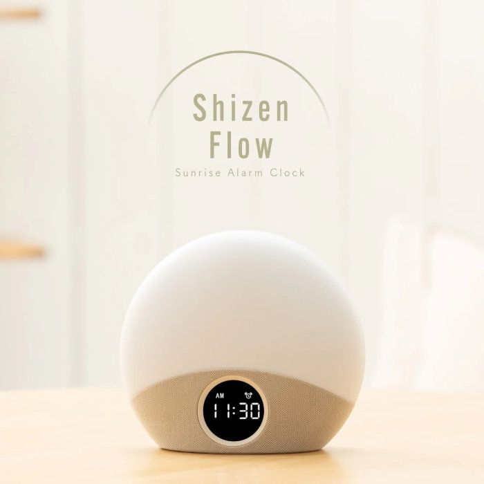 【新品】アデッソ Shizen Flow シゼンフロー 光目覚ましクロック サンライズアラームクロック SZF-01 置き時計 目覚まし時計 めざまし アラーム ホワイトノイズ 自然音 リラックスBGM 寝かしつけ おしゃれ 7,285円