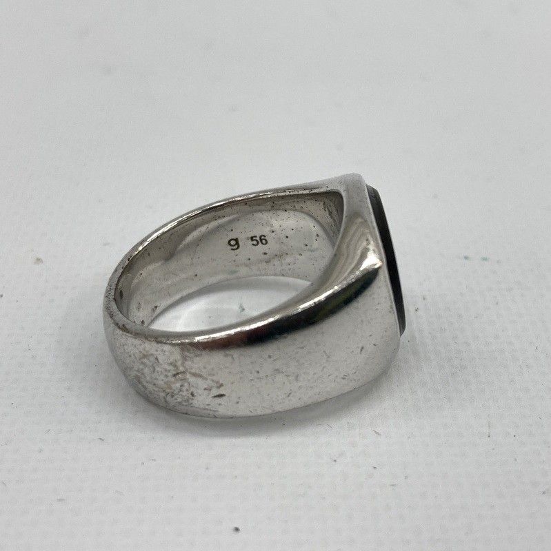 16号 TOM WOOD トムウッド リング 56 マザーオブパール 925 TOM WOOD トムウッド リング Shield Black Mother of Peal 15号相当