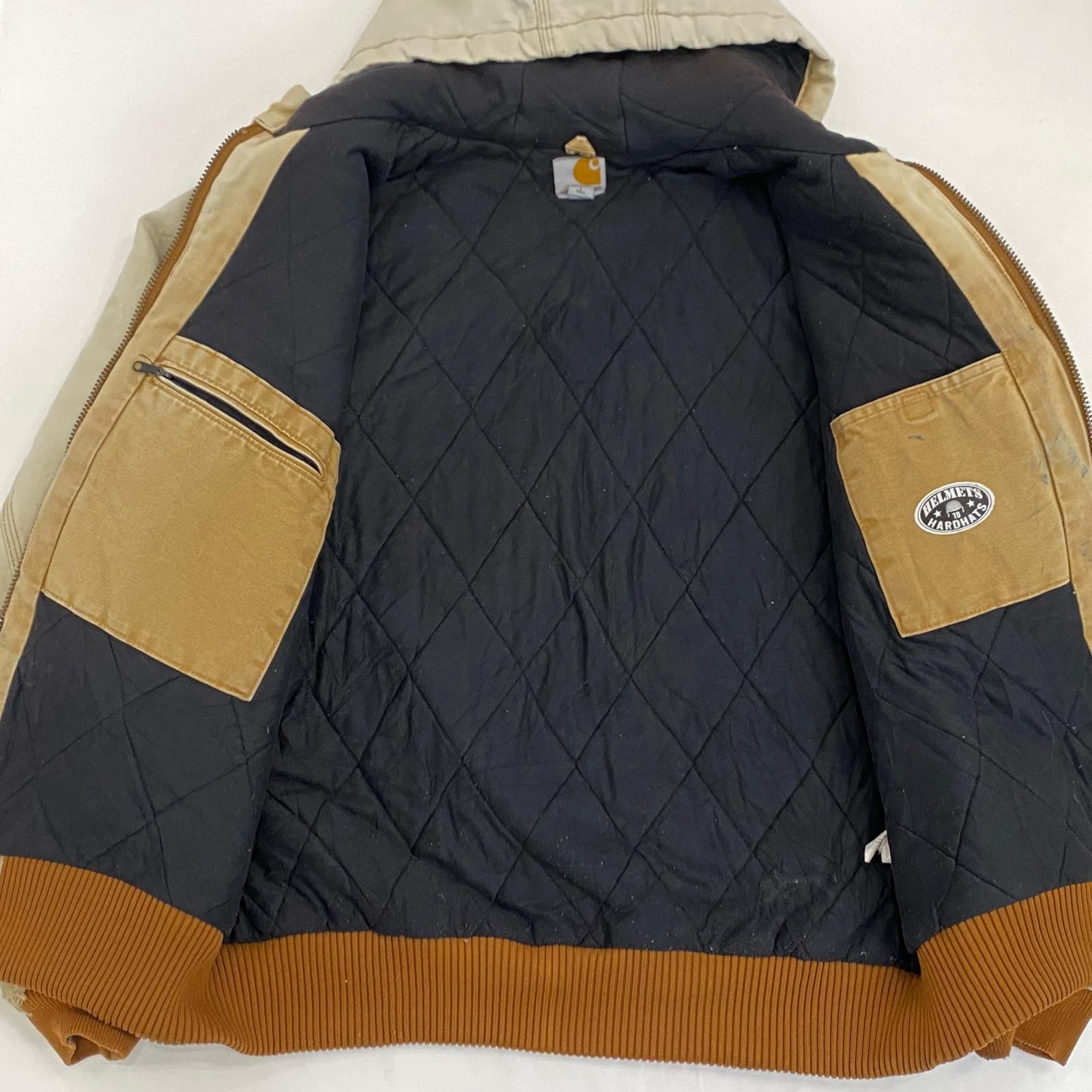 【姫路東店】 中古 Carhartt | カーハート その他アウター QUILTED FLANNEL LINE DUCK ACTIVE JACKET J140 BRN ベージュ サイズ：L 【093】 姫路東店】 中古 Carhartt | カーハート その他アウター QUILTED