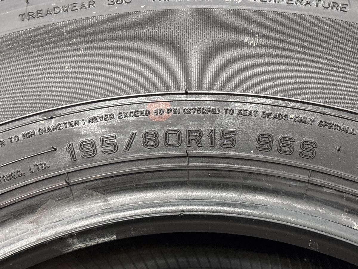 新車外しダンロップGRANDTREH 195/80R15 4本 ジムニーシエラ DUNLOP