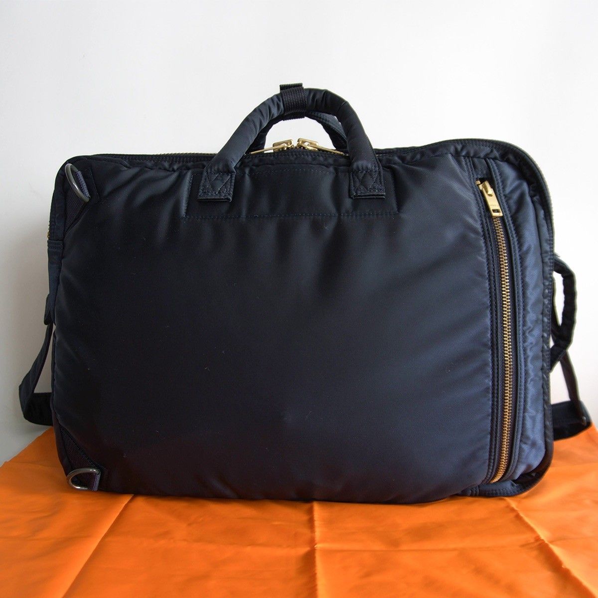 美品/アイアンブルー】PORTER 【タンカー 2層式 3WAY ブリーフケース