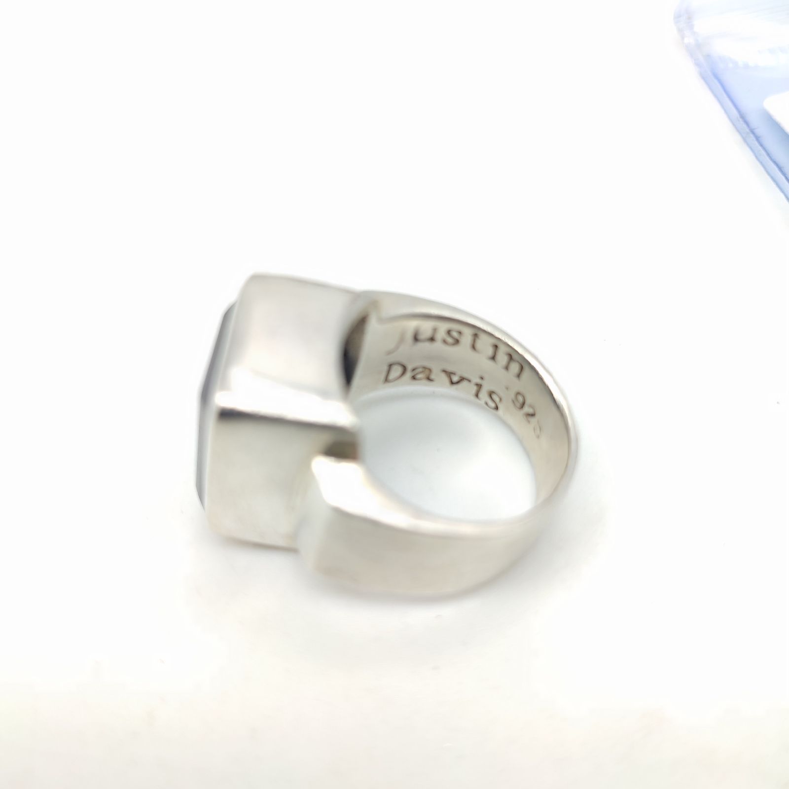 美品】 Justin Davis ジャスティンデイビス オニキス リング SILVER925