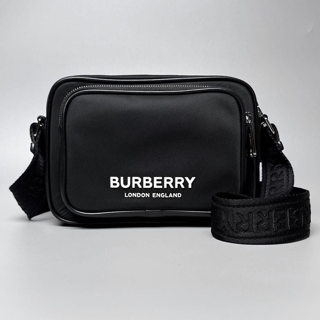 BURBERRY / パディ ショルダーバッグ ロゴ ブラック メンズ