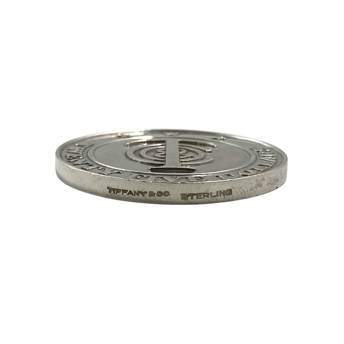 M【TIFFANY&Co.】マネーコイン 25ドル SV925 STERLING SILVER