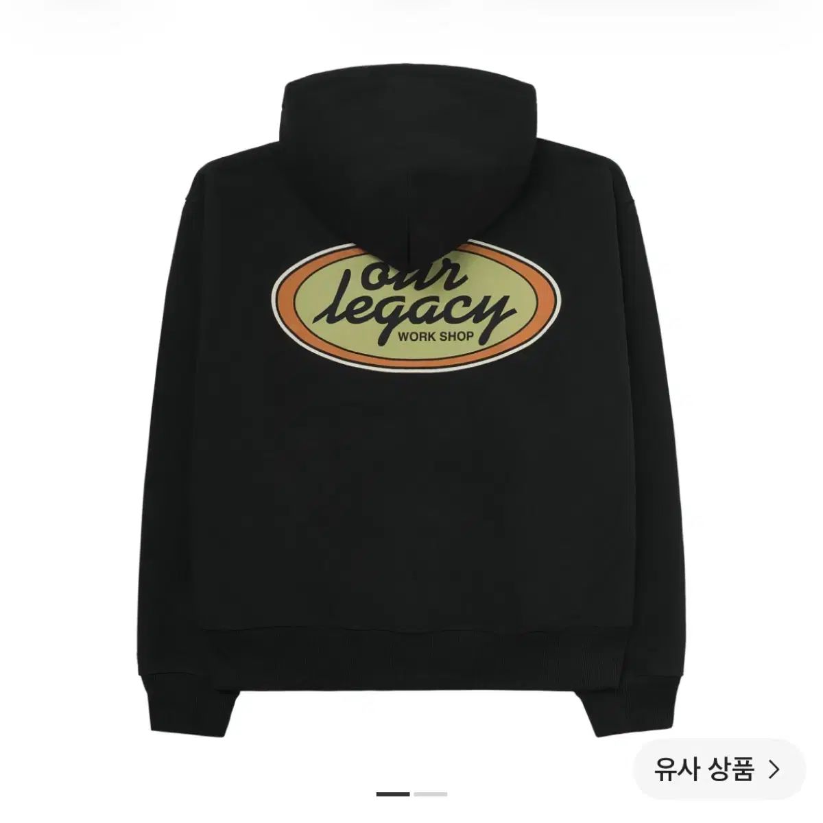 新品 M STUSSY ステューシー OUR LEGACY アワーレガシー ワークショップ オーバル WHO フードジップアップ ブラック