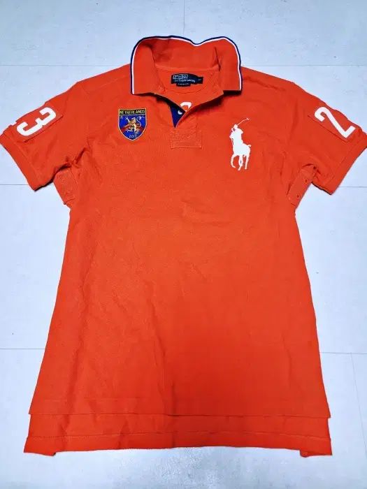 ポロ チーフキープ ビックポニー オレンジ 半袖ポロシャツ XL ポール1352