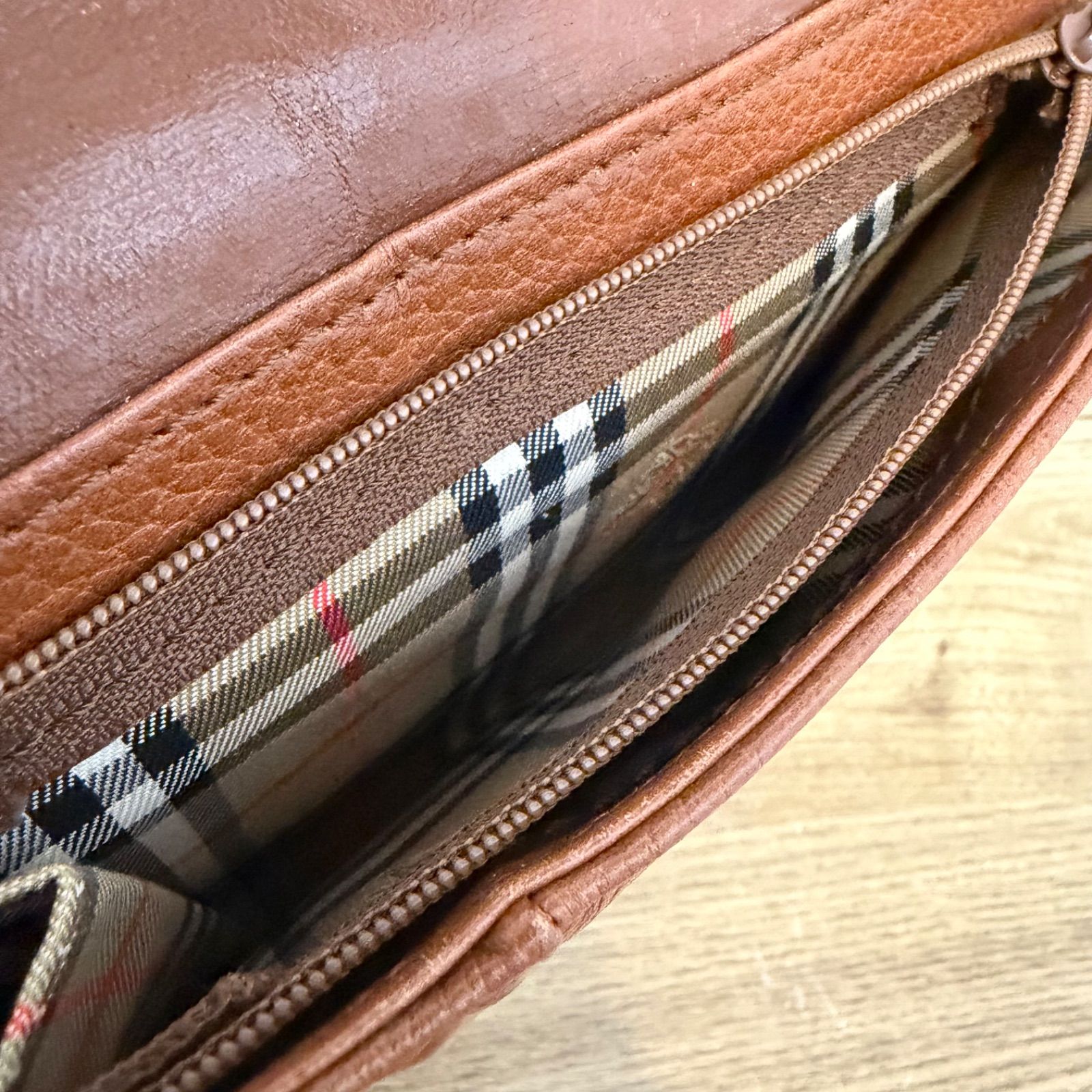 美品】Burberrys バーバリーズ ヴィンテージ オールレザー ショルダー