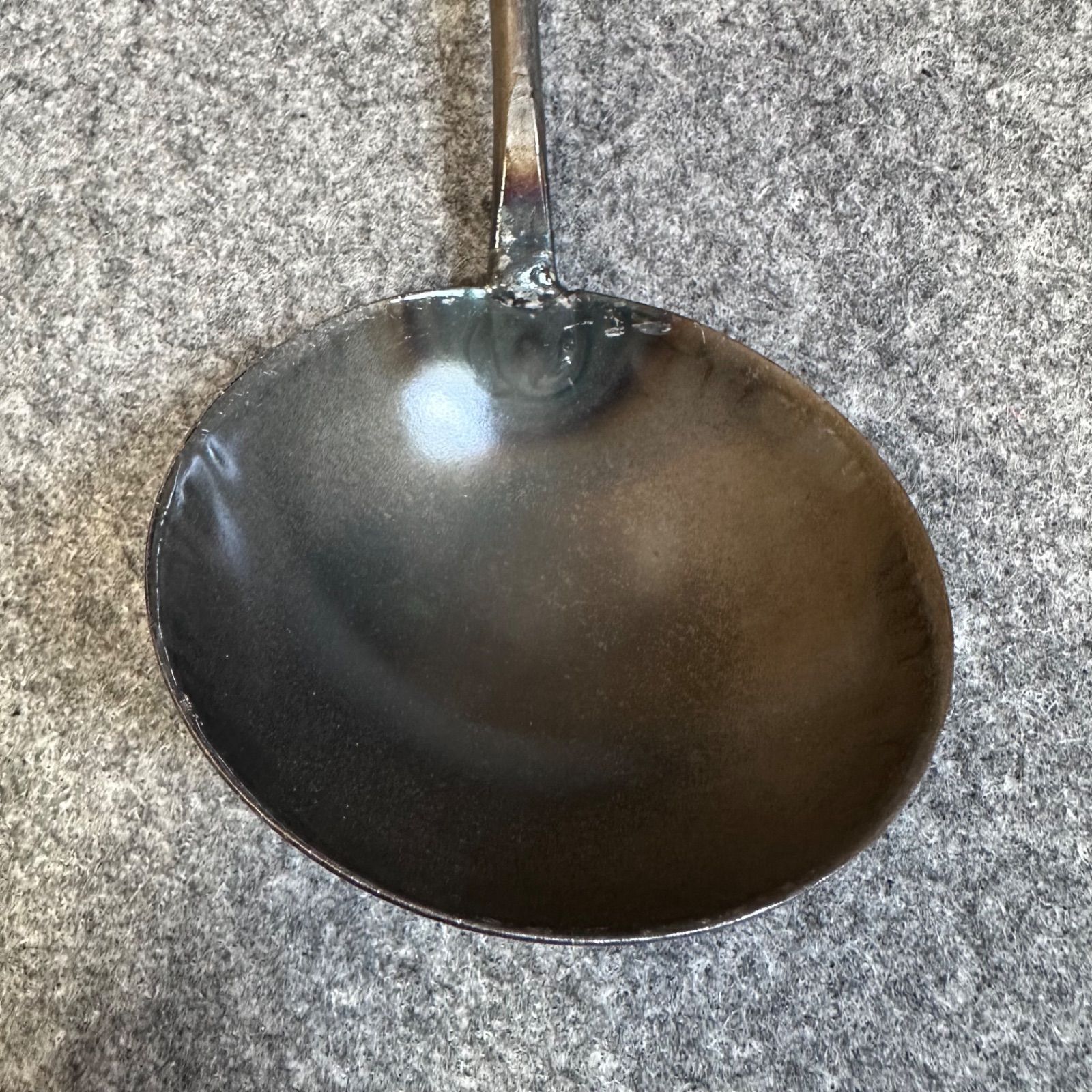 未使用品 南部鉄器 盛栄堂 北京鍋 中華鍋 お玉 セット 直径33㎝ - メルカリ