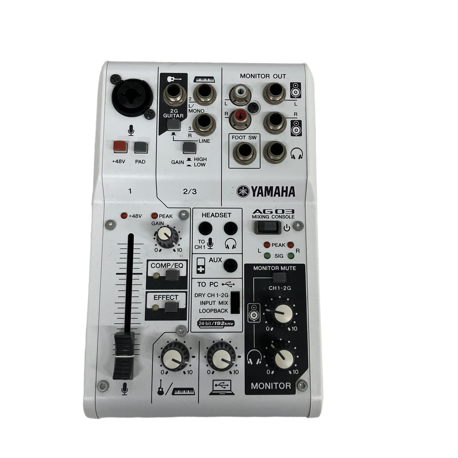 YAMAHA ヤマハ AG03 オーディオミキサー 配信機材 PC周辺 中古