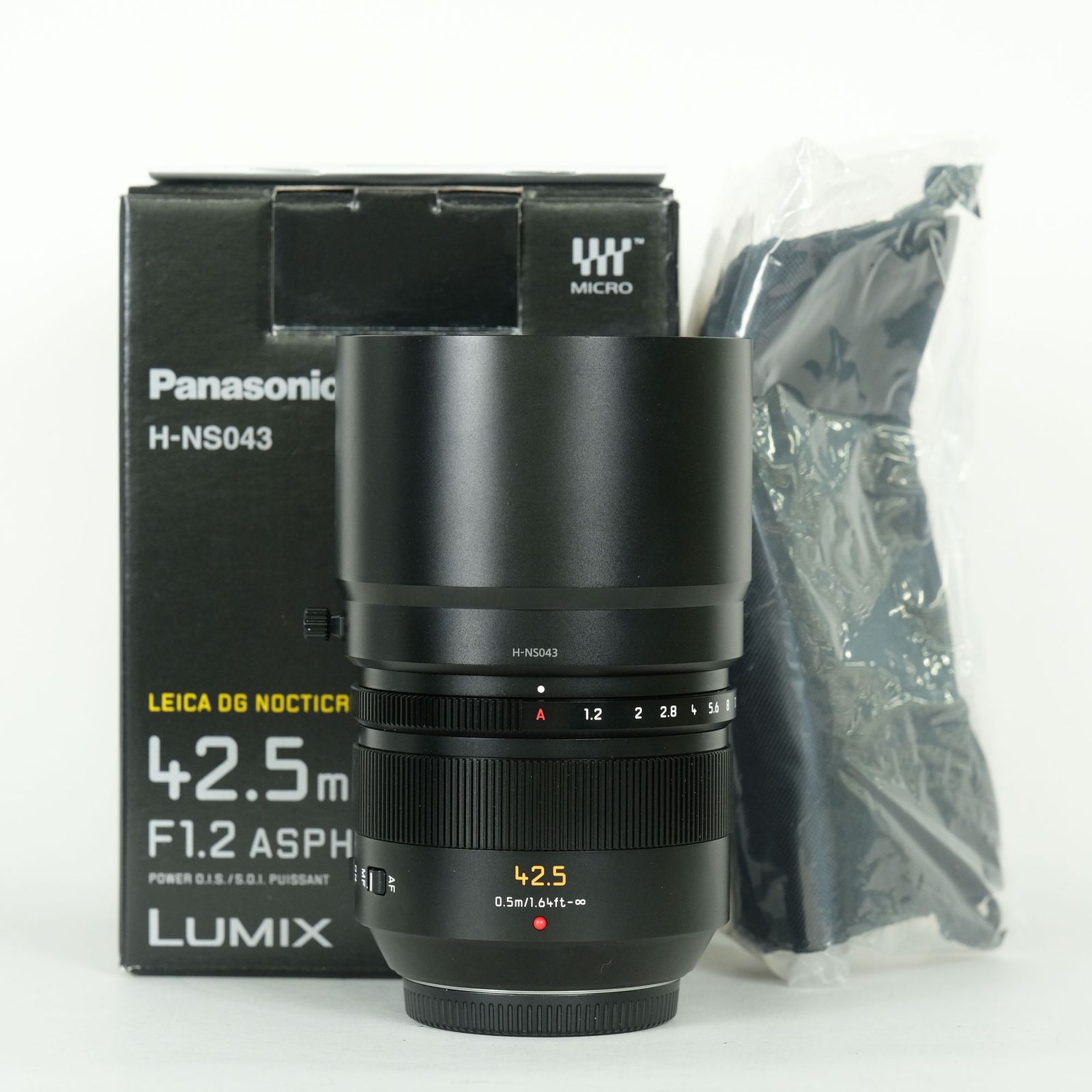 [美品] Panasonic LEICA DG NOCTICRON 42.5mm / F1.2 ASPH. / POWER O.I.S. | マイクロフォーサーズマウント