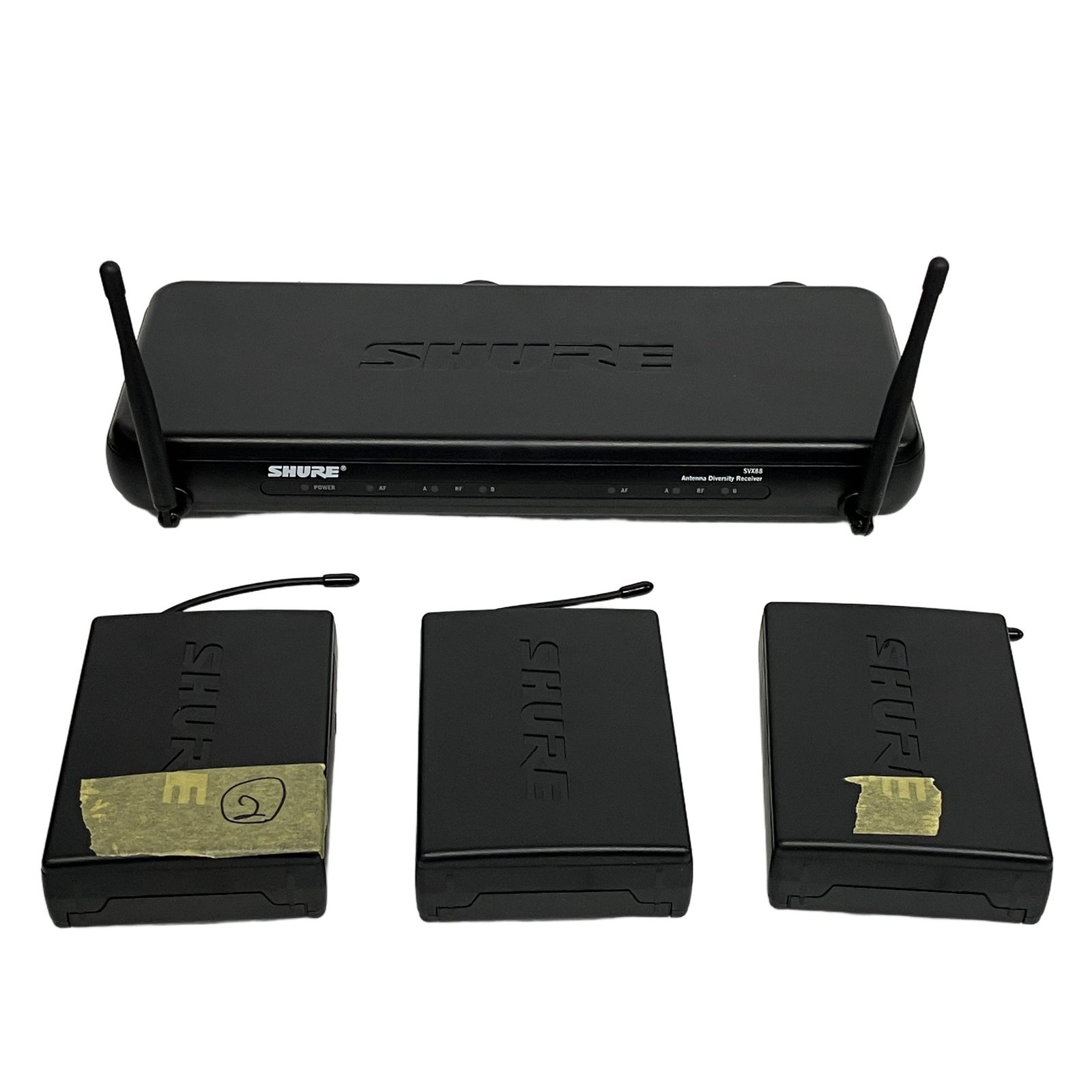 SHURE SVX88 SVX1JB1 デュアルワイヤレス受信機 ボディーパック送信機 音響機材 中古 T11410800