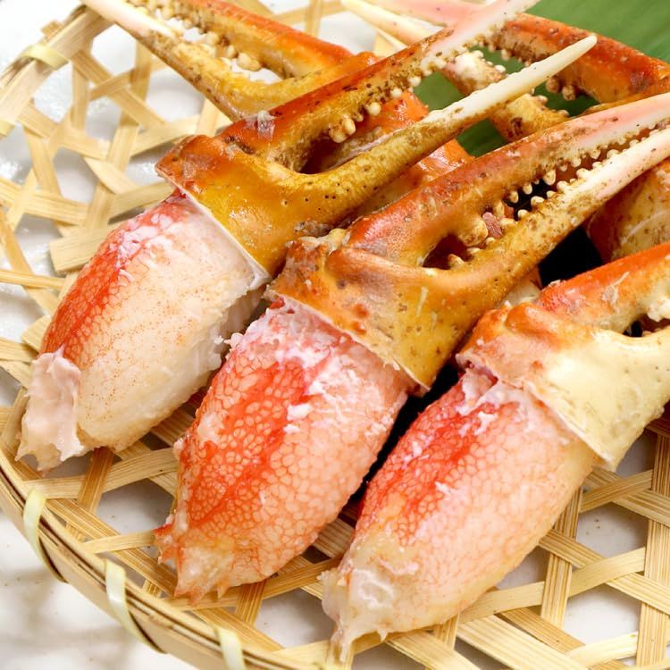 十文字屋商店 特大 ボイル ズワイガニ 爪 1kg 16~20個 カニ爪 蟹爪 かに爪 切り目入り