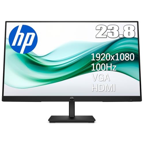 HP Series 3 Pro 324pv 23.8インチ フルHD VA モニター リフレッシュレート100Hz HDMI VGA VESA 100mm 非光沢 ブルーライト軽減 3辺極細ベゼル採用 HDMIケーブル1.8m付