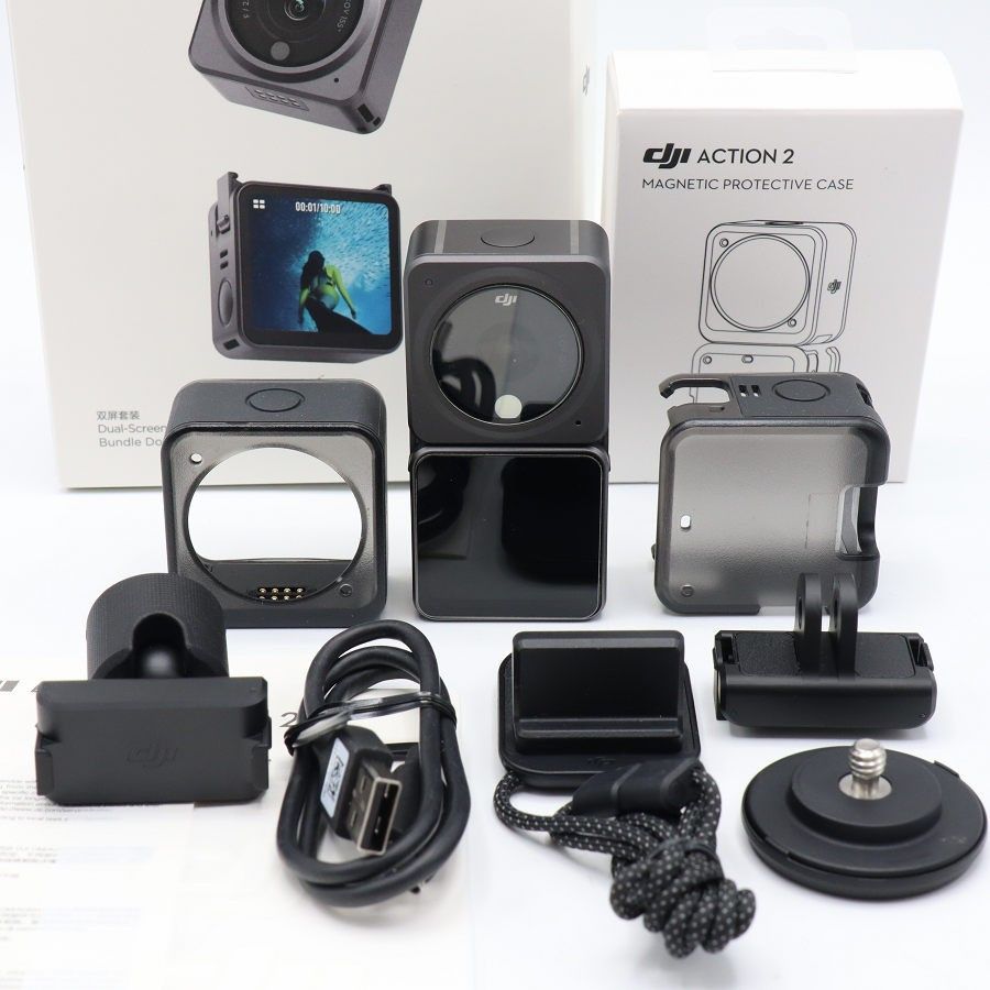【美品】DJI Action 2 Dual Screen Combo AC2DSC アクションカメラ アクション2 デュアルスクリーンコンボ ウェアラブルカメラ 本体