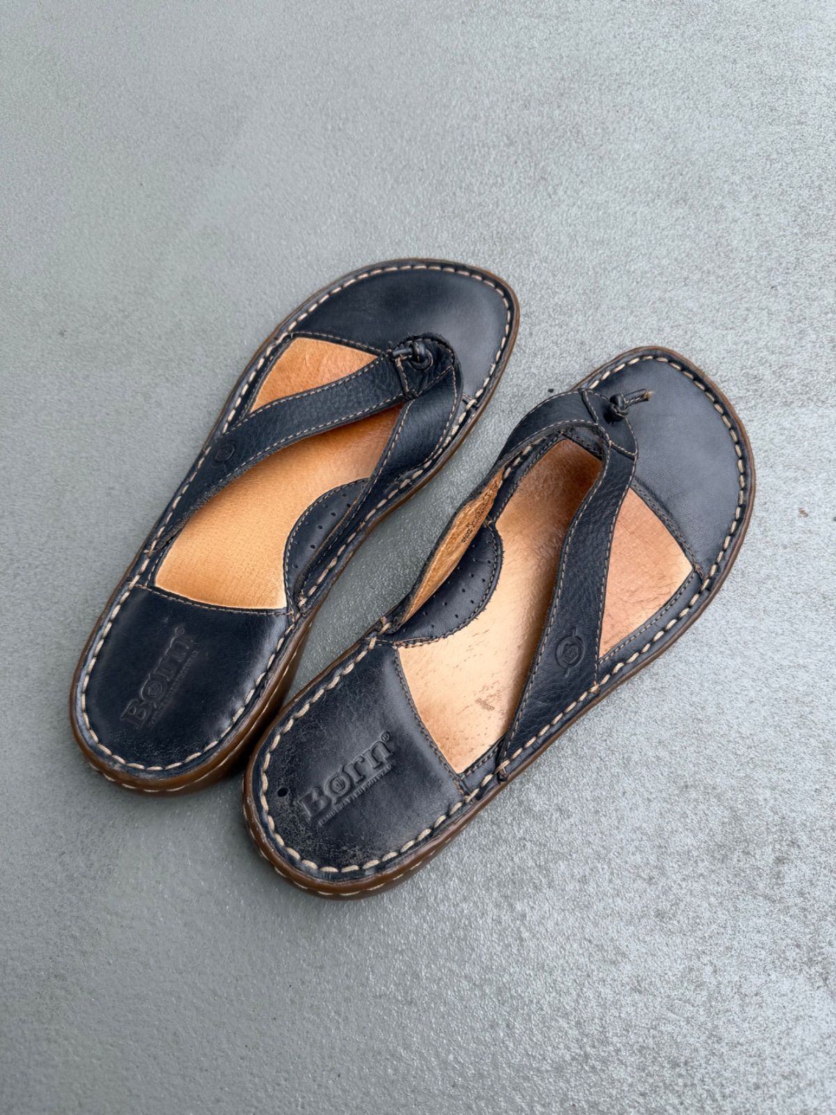BORN Leather Sandals