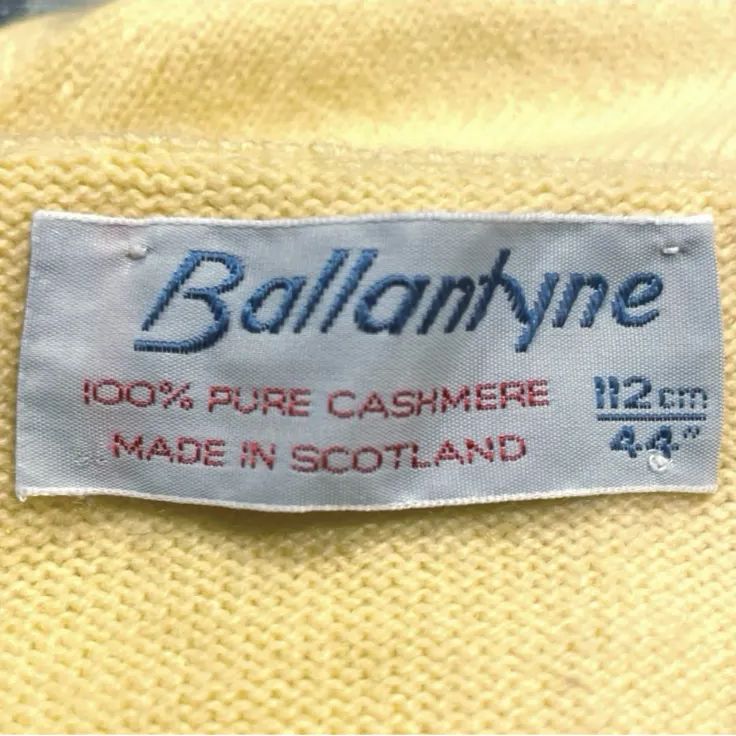 80s ヴィンテージ スコットランド製 BALLANTYNE バランタイン カシミヤ