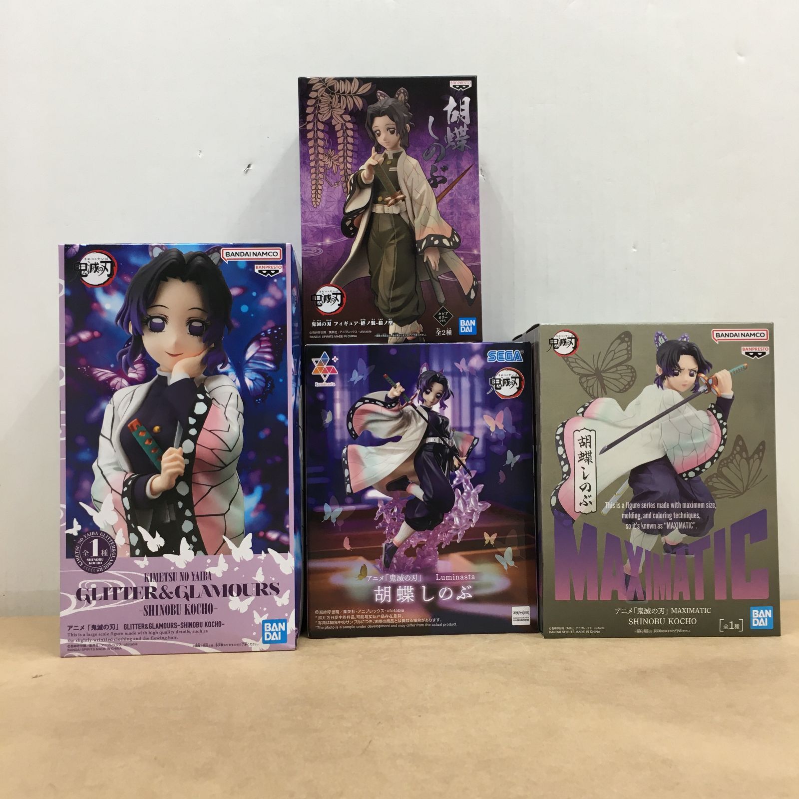 未開封 鬼滅の刃 胡蝶しのぶ フィギュア 4種セット Luminasta