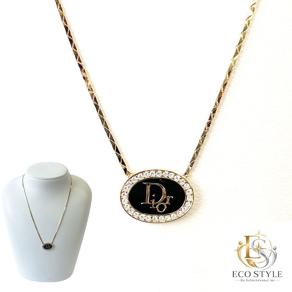 Christian Dior クリスチャン・ディオール　ゴールドオーバル　ネックレス(中古B　OYI-00007-005)