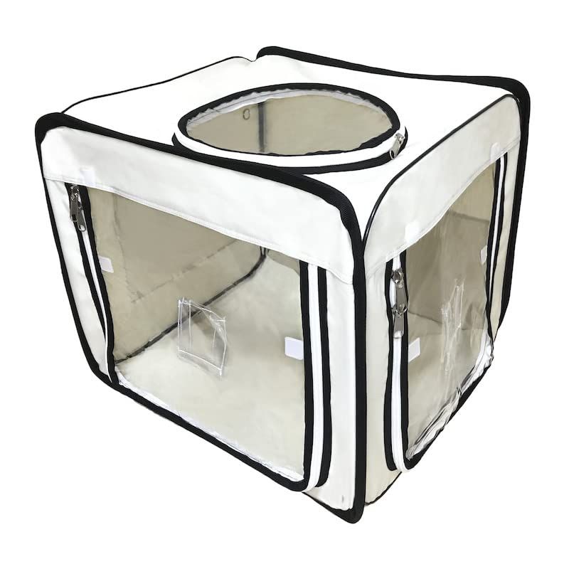 ユニコム (Unicom) ペット用酸素室 ケージ ペットオキシホテル スクエア 小/中/大型動物用 酸素ケージ/酸素テント/ボックス 介護用 折り畳み式 犬 猫 兼用可２Way 防水材質使用 (XSサイズ「50*50*50?」)t