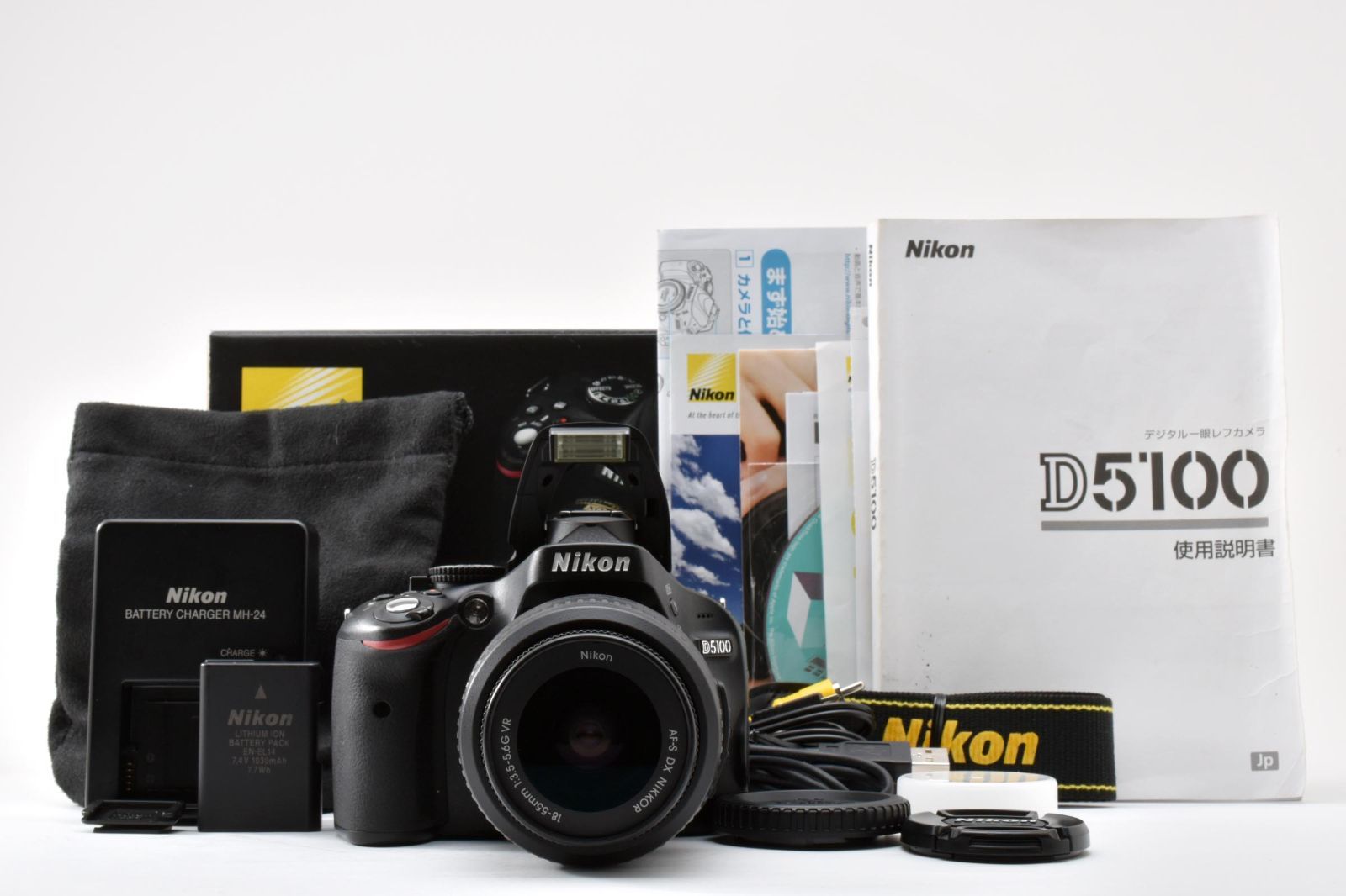 ★良品★訳あり品★ Nikon D5100 DSLR / 18-55mm f3.5-5.6G VR　一眼レフ　レンズキット＃85613900
