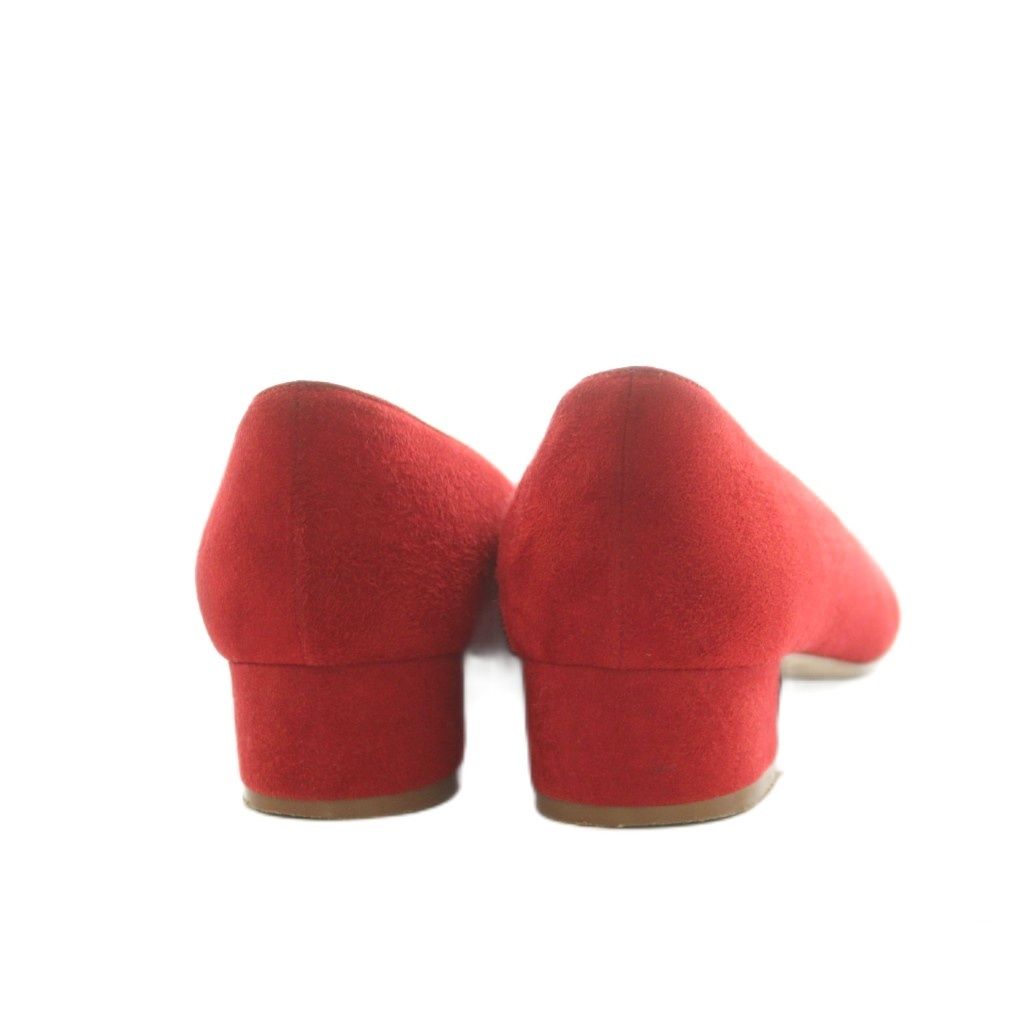 マノロブラニク MANOLO BLAHNIK パンプス チャンキーヒール スエード