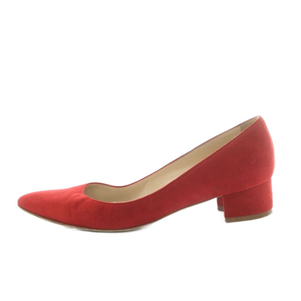 マノロブラニク MANOLO BLAHNIK パンプス チャンキーヒール スエード