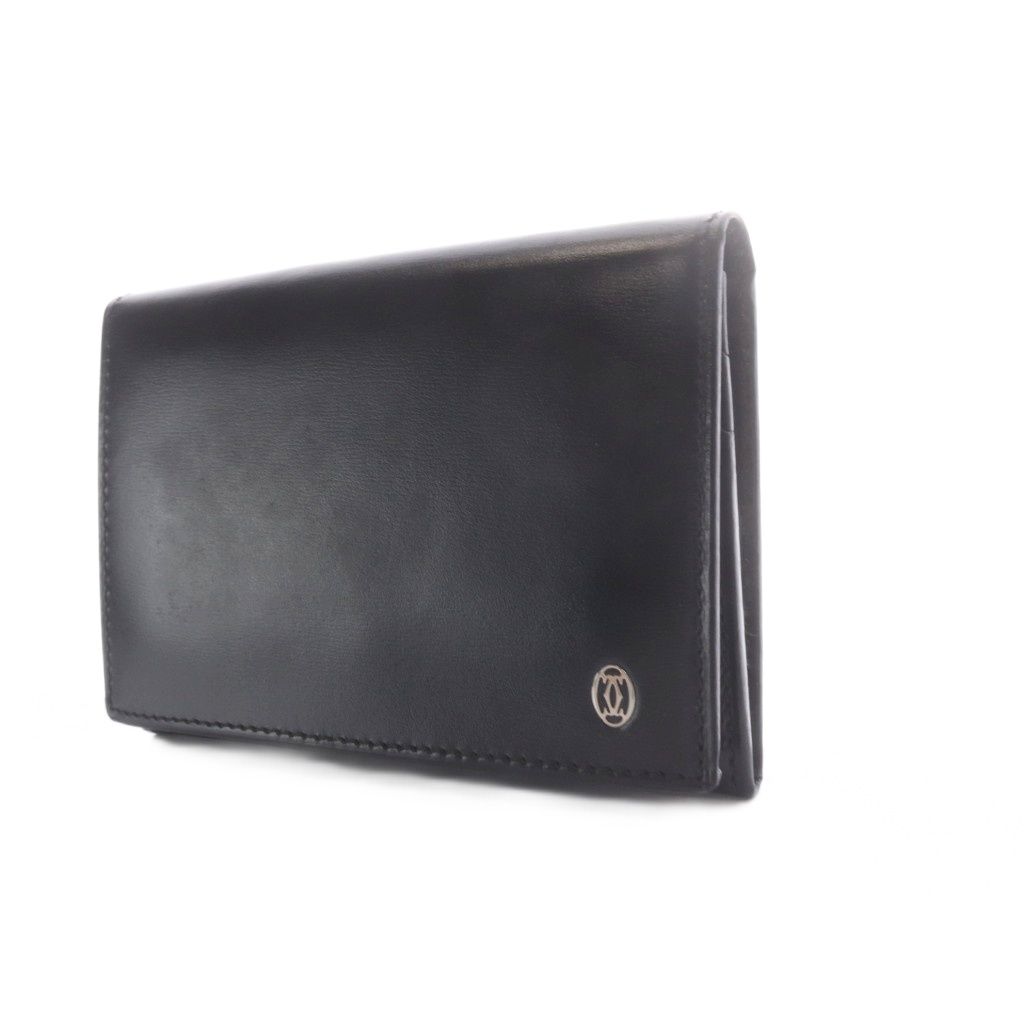極美品　Cartier カルティエ　パシャ　ケース　レザー　ブラック　黒 カルティエ Cartier パシャ カードケース 名刺入れ レザー ブラック